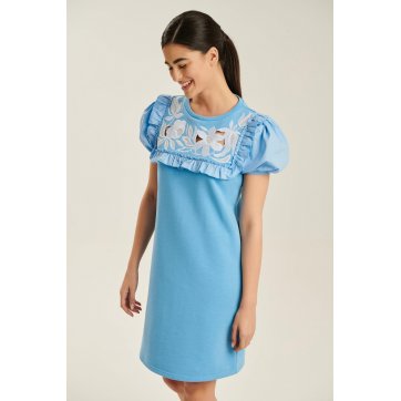 Cinderella Sweatshirt Dress with Embroidery