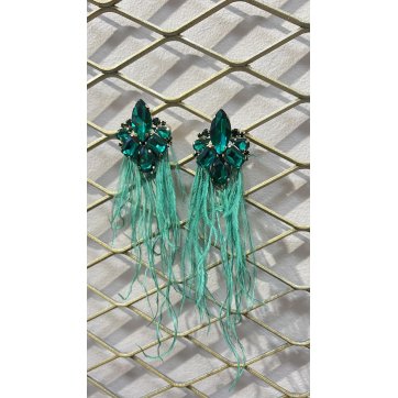 BOW ROOM  Feather earrings
